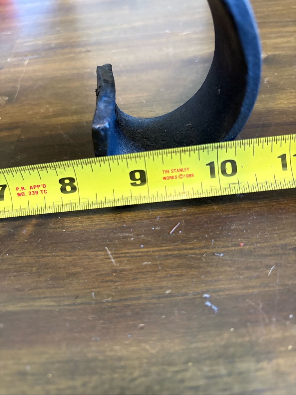 Artisan Curved Footed Wrought Iron Candle Stick Holder Handcrafted Hand Forged - Picture 4 of 6